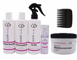 Mara Ray Luxury Hair Care Kits for Synthetic Hair Wigs, Extensions, Toup... - £51.39 GBP