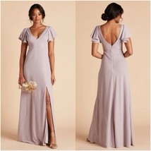Birdy Grey HANNAH DRESS CREPE Lilac Small NWT NEW WEDDING BRIDESMAID - $544.46 MXN