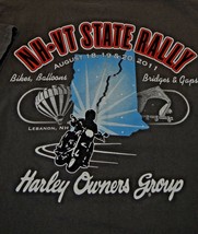 2011 Harley Davidson HOG Owners Group Men NH VT Bikes Balloons Bridges t-shirt - £13.30 GBP