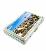 Barcelona Spain D1 Cigarette Case with Built in Lighter Metal Wallet - £15.86 GBP