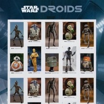 Sheet of 20 - Mint NH Star Wars Droids - fresh - $18.00