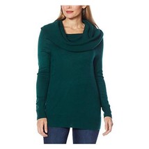 Colleen Lopez Convertible Neck Pullover Sweater (EVERGREEN, SMALL) 763964 - $15.14