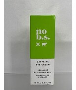 No B.S. Skincare Caffeine Eye Creme Hyaluronic Acid Quinoa Seed Extract ... - $12.61 CAD