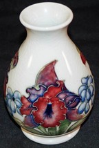 Moorcroft Pottery Colorful Iris Design Pattern Classic Vase 1940s/50s Ba... - $199.99