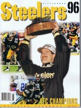 1995 Pittsburgh Steelers Yearbook AFC Champs Kordell Stewart Rookie - $14.84