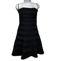 White House Black Market Strapless Lace Band Tiered Fit And Flare Dress ... - £26.77 GBP