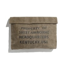 Maden Men&#39;s Vintage Handbags Military Oil Wax Canvas Handbag Khaki Casual Print  - £39.90 GBP