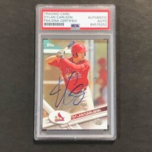 2017 Topps MiLB #16 Dylan Carlson Signed Card AUTO PSA Slabbed Cardinals - £79.74 GBP