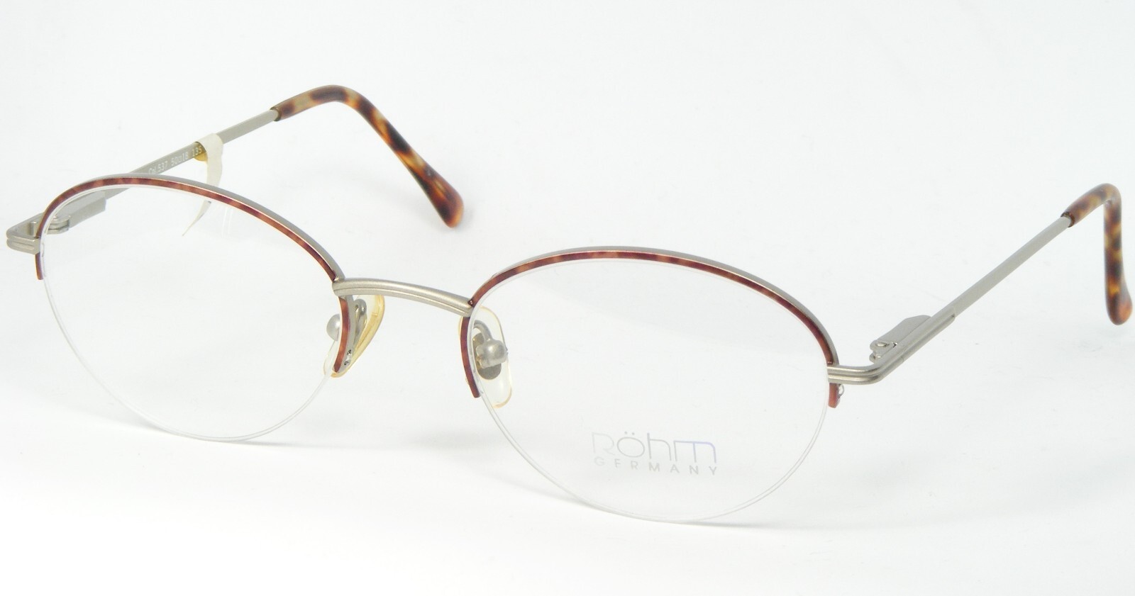 Röhm 5011 537 Light Pewter / Tortoise Occhiali Montatura Rohm 50-18-135mm - $46.59