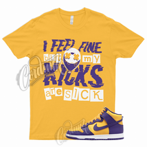 SICK T Shirt for Dunk High Purple Yellow Court Gold Home Team Away 95 Lebron 1 - £18.74 GBP+