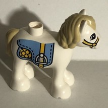 Lego Duplo Horse Figure toy White Carousel Piece - $4.94
