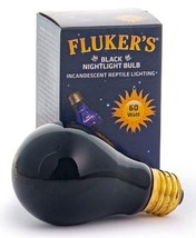 Flukers Black Nightlight Bulb Incandescent Reptile Light - 60 watt - £7.97 GBP