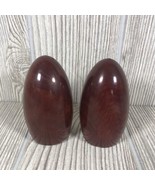 VINTAGE ORIGINAL CALIFORNIA REDWOOD Salt &amp; Pepper Shaker Set EUC 3” Tall... - €11,94 EUR