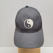Sonoma Womens Gray Adjustable Baseball Cap Yin Yang Embroidered Hat Summer - $14.75