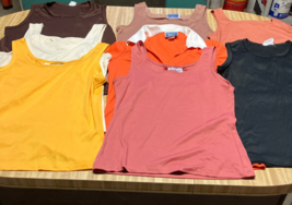 Sleeveless short sleeve vintage polyester top lot - $19.75