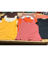 Sleeveless short sleeve vintage polyester top lot - $362.91 MXN