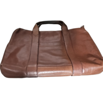 Jack Spade Men's Adjustable Strap Leather Briefcase Laptop Bag Brown Pre... image 4