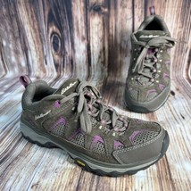 Eddie Bauer Womens Size 8.5 Brown Purple Hiking Trail Hike Shoes Midlite... - £18.91 GBP