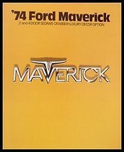 1974 Ford Maverick Deluxe Dealer Car Sales Brochure, Grabber Original - $9.05