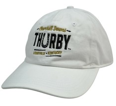 Kentucky Derby Ahead Classic Cut Horse Racing Thurby  Adjustable White Dad Hat - £14.88 GBP