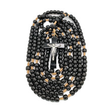 Handmade Olive Wood Rosary | 20 Decade Rosary | Black Rosary | Friar Rosary - $19.50