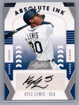 2020 Panini Absolute ink Kyle Lewis AI-KL Card Seattle Mariners ROY - £8.71 GBP