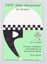 Vintage Programme, 29th International Rally of Geneva April 7-8-9, 1960 - £143.07 GBP