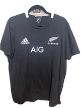 New Zealand All Blacks 2019-2020 Adidas home Rugby Jersey shirt. Size L - £22.25 GBP