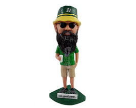 Custom Bobblehead Sports fan ready to watch his favorite teams game with a good  - £71.12 GBP