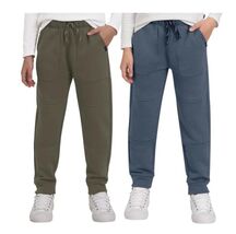 Lee Boys Girls Jogger Green Blue 2-Pack Pockets Elastic Waist Rugged Kne... - $698.96 MXN