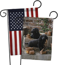 Black Lab Pups - Impressions Decorative USA - Applique Garden Flags Pack - GP110 - £24.90 GBP
