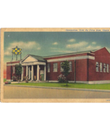 Gymnasium Building Scott Air Force Base Illinois CT Art Colortone Linen ... - $56.02 MXN