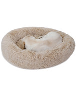 Diameter 30 Inch Dog Bed Relaxing Flexible Cozy Fluffy Warming Home Hous... - £43.45 GBP