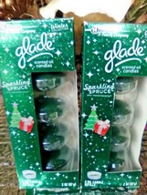 (8) Glade Scented Oil Candle Refills Sparkling Spruce - £22.79 GBP