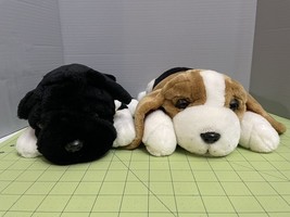 Walmart Beagle And Bulldog Laying Plush Stuffed Animals - £13.35 GBP