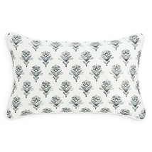 Sky Embroidered Foulard Decorative Pillow, 14 x 24 - $69.00