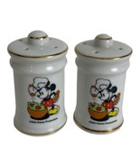 Walt Disney Productions Chef Mickey Mouse Salt &amp; Pepper Shakers Japan Vi... - £13.55 GBP