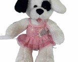 Build A Bear Cookies And Cream Black And White Puppy Dog BABW Spots Plus... - $14.80