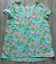 Lilly Pulitzer Disney X Etta V Neck T-Shirt Size SMALL NWOT - £35.29 GBP