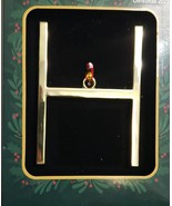 Monogram Metal Christmas Ornament - Letter H - £13.21 GBP