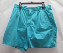 VINTAGE Woolrich Shorts Adult 36 Sea Jade Foam Green Blue Chino Khaki USA Made - £18.90 GBP