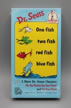 Dr. Suess One Fish Two Fish Red Fish Blue Fish (Random House, 1989) VHS tape - £7.78 GBP