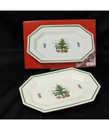 Nikko Christmastime Octagon Serving Platter 13&quot; Xmas Original Box - $24.49