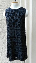 Kenzo Dress Black Symbol Devore Shift Hieroglyphic Print Velvet NWT $775 36 - £104.06 GBP