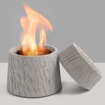 Tabletop Fire Pit - Taschyas Concrete Table Top Firepit Bowl - Personal Small - £27.31 GBP