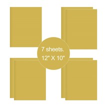 7 Sheets Glod HTV Iron On Heat Transfer Vinyl for T-Shirts Cricut Silhou... - $10.99