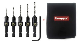 Make it Snappy Tools Brand Quick-Change 5-Pc. Countersink Drill Bit Set with - $33.99