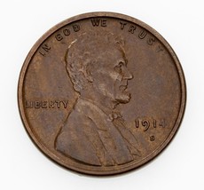 1914-S 1C Lincoln Wheat Cent in XF+ Condition, Brown Color, Strong Detail - £77.52 GBP
