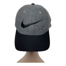 Nike Dri-Fit Baseball Hat Gray Black Embroidered StrapBack Unisex Adjustable - £11.95 GBP
