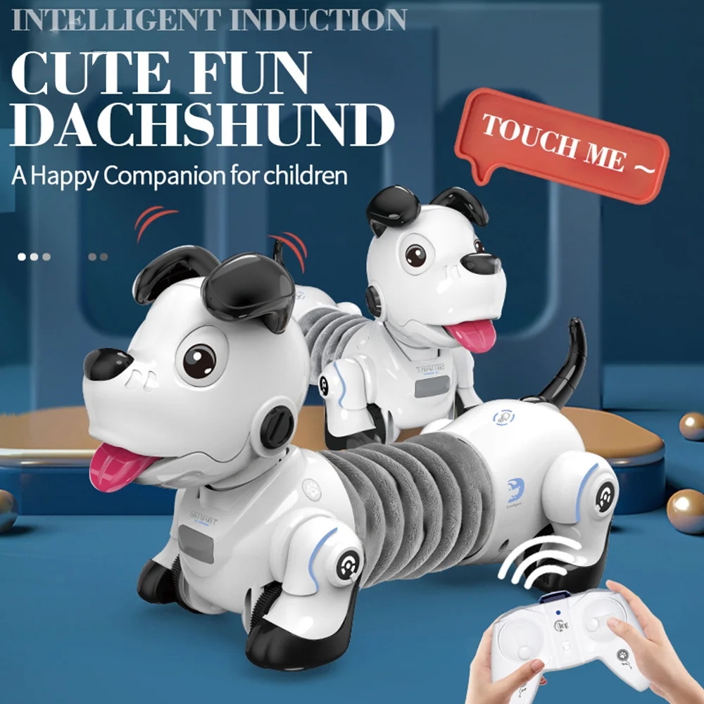 Emote control puppy novel children toys smart infrared dachshund radio controlled robot thumb200